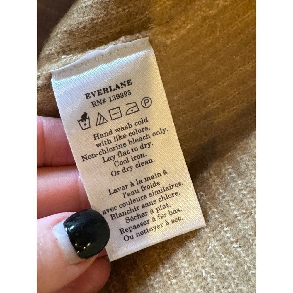Everlane Camel Yak And Wool Blend The Cozy Stretch Knit Cropped Tank Size XS NWT - Picture 9 of 10